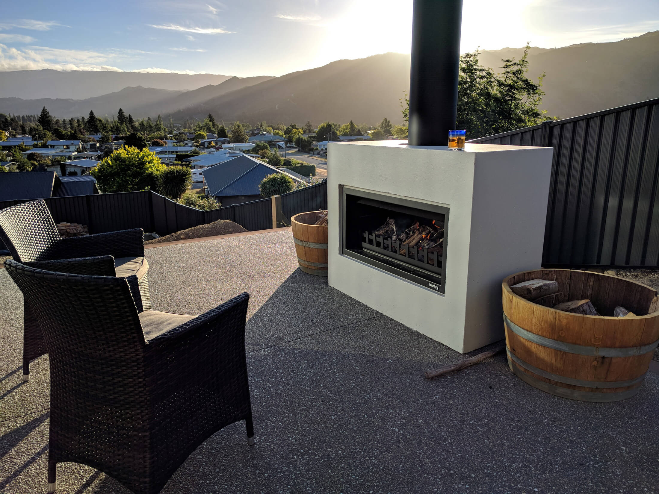 Mini Burton Outdoor Fireplace Products Trendz Outdoors